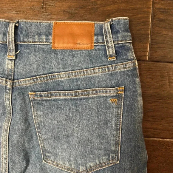 Madewell Slim Wide Leg Crop Button Fly Jeans - Size 27 - Picture 7 of 12